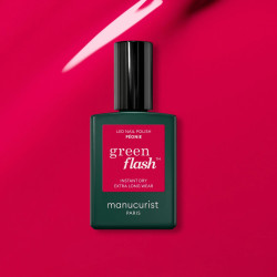 Vernis GREEN FLASH Semi-permanent-Peonie - 15ml -Manucurist