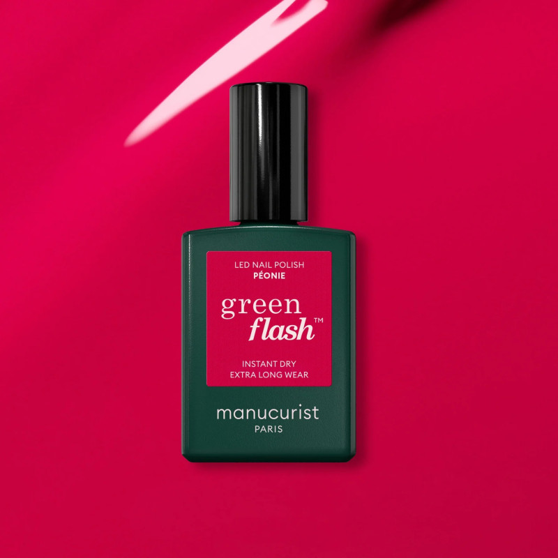Vernis GREEN FLASH Semi-permanent-Peonie - 15ml -Manucurist