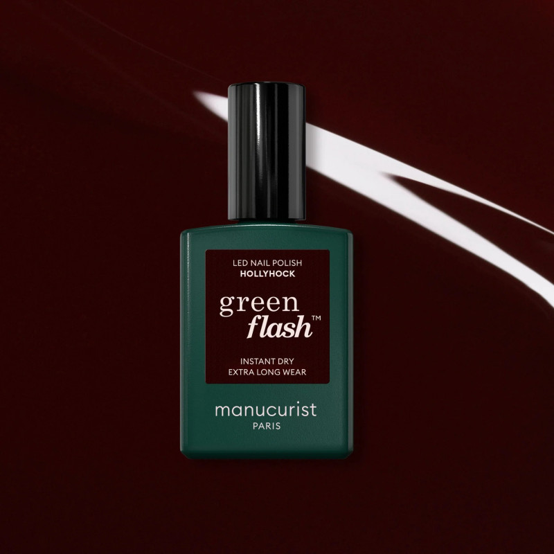 Vernis GREEN FLASH Semi-permanent- Poppy Red - 15ml -Manucurist