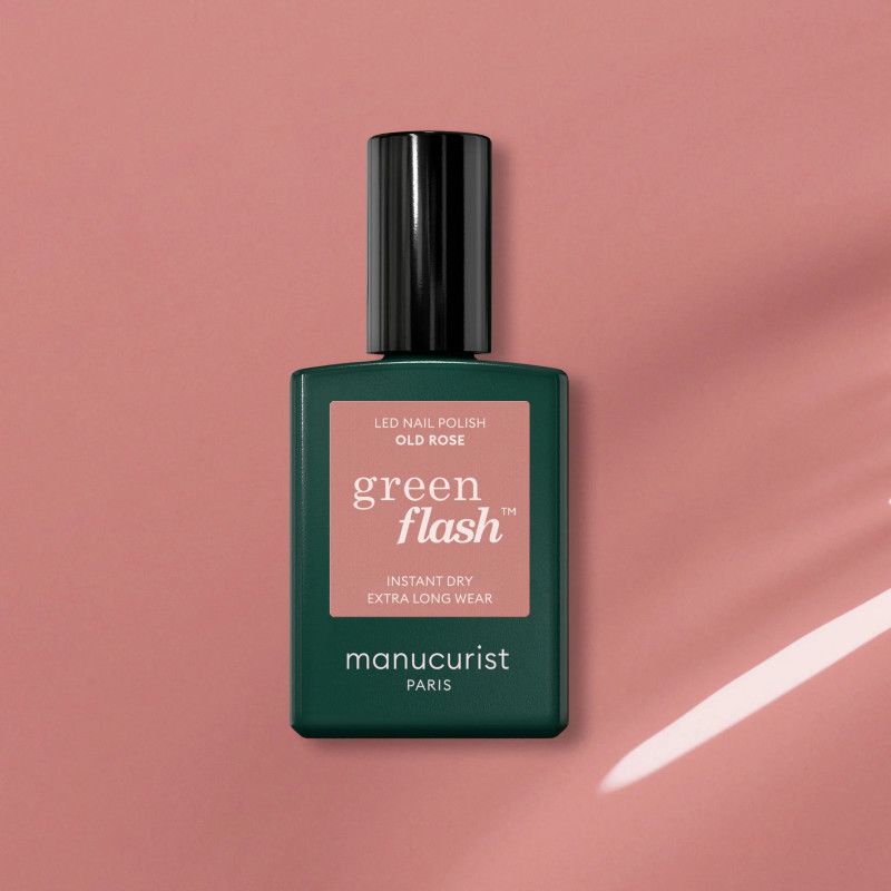 Vernis GREEN FLASH Semi-permanent- Old Rose - 15ml -Manucurist