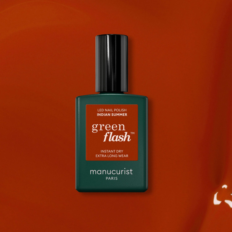 Vernis GREEN FLASH Semi-permanent- Indian Summer  - 15ml -Manucurist