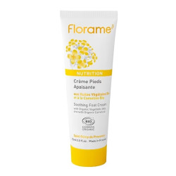 Crème pieds apaisante aux Huiles végétales Bio - 75ml- FLORAME