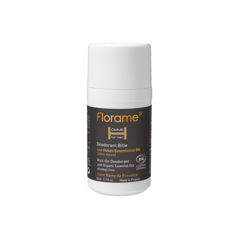 Déodorant bille aux huiles essentielles Bio-50 ml-FLORAME