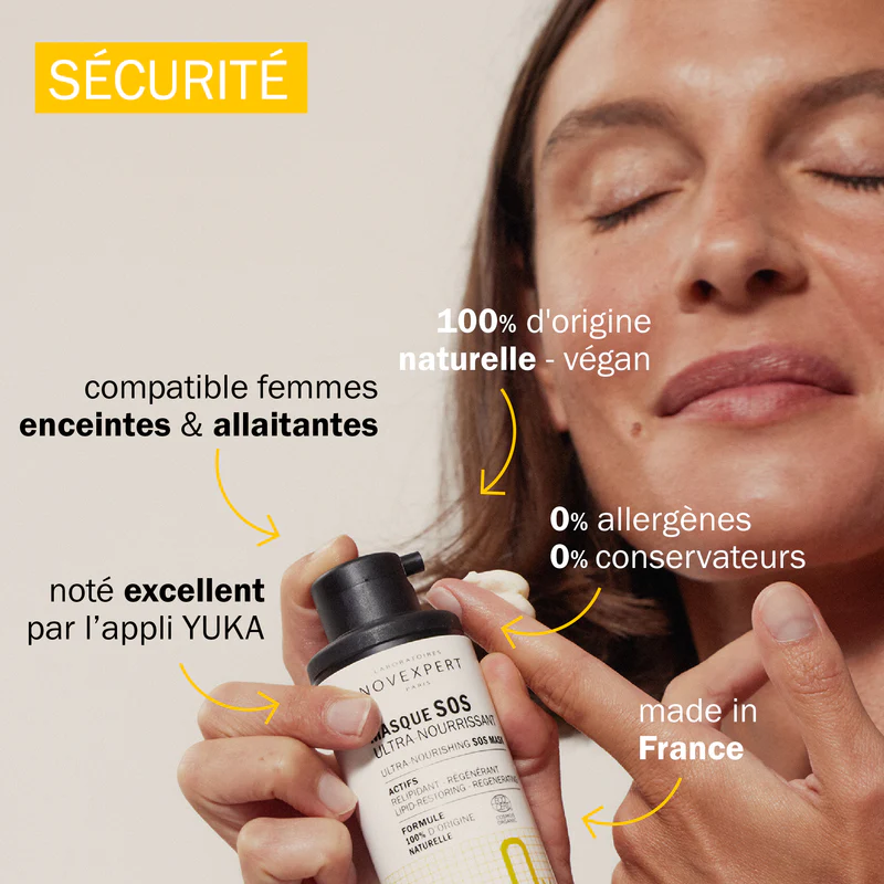 Masque SOS Ultra-nourrissant aux 5 Omégas -50 ml- Novexpert