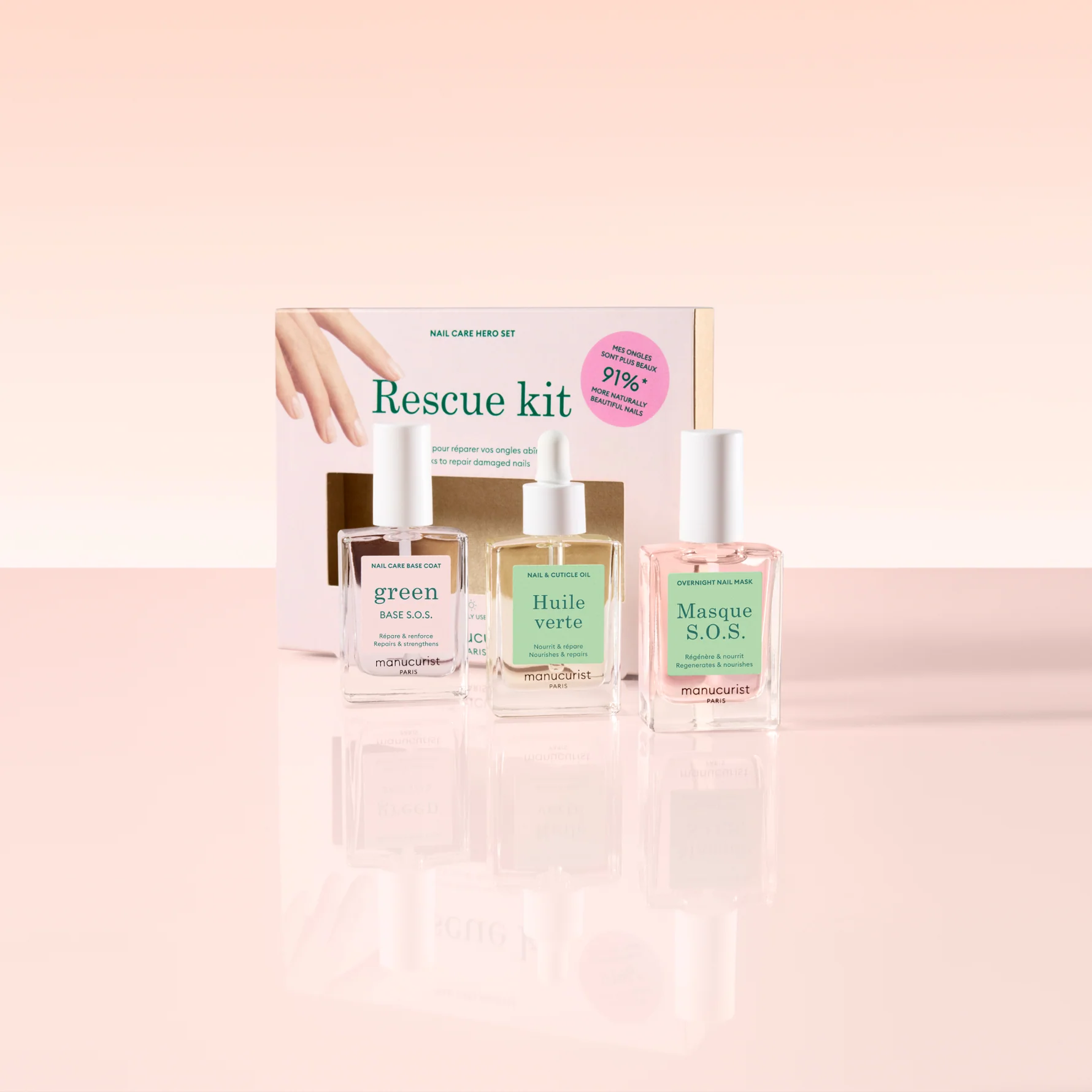 Kit De Manucure Japonaise - Poudre à Ongles, Outils De Polissage, Revitalisant Pour Ongles Abîmés, Soin Naturel