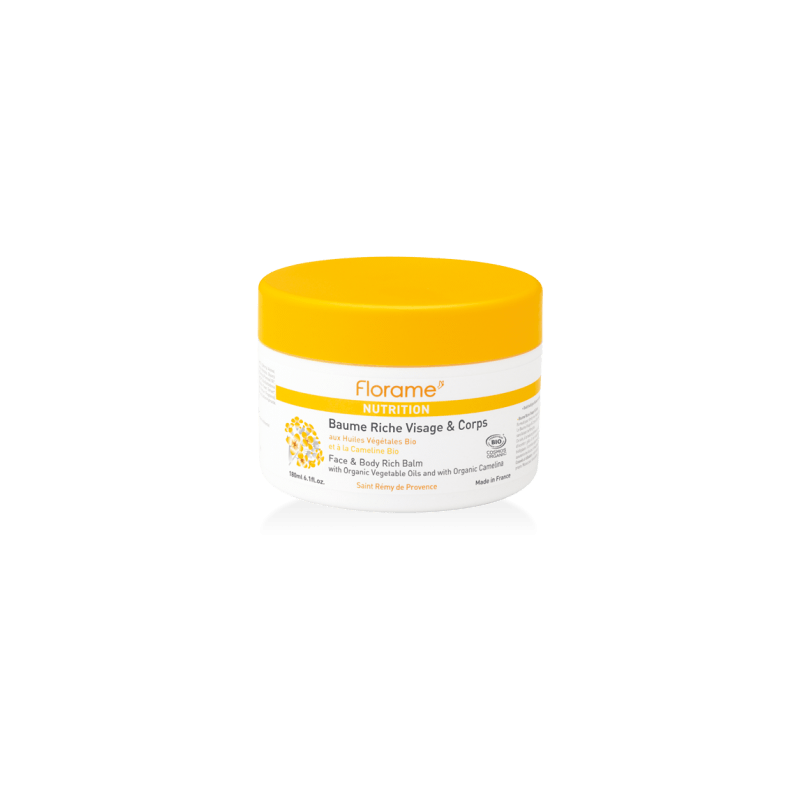 Baume Riche Visage et Corps aux Huiles végétales Bio - 75ml- FLORAME