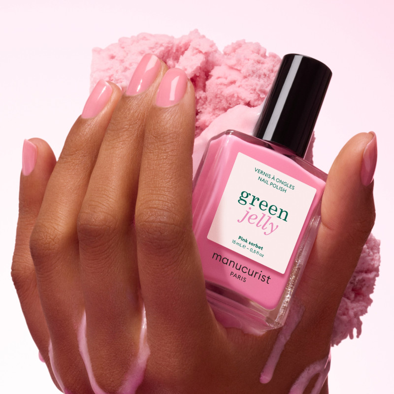 vernis jelly teinte pink sorbet manucurist