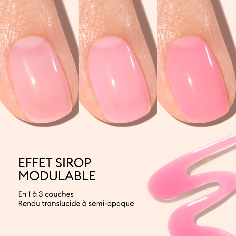 vernis jelly teinte pink sorbet manucurist