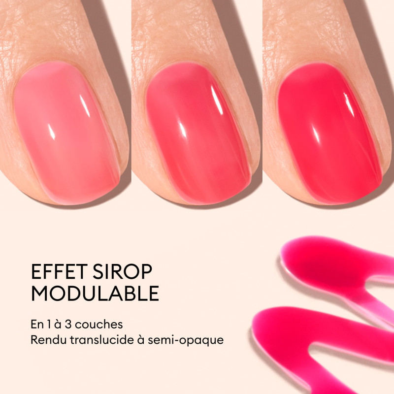 vernis jelly teinte pomme d'amour manucurist
