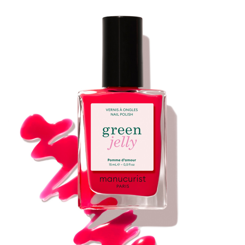 vernis jelly teinte pomme d'amour manucurist