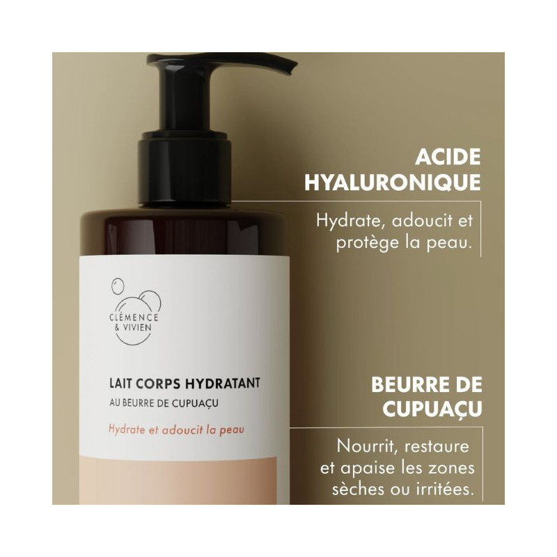 lait corps hydratant Clémence et Vivien
