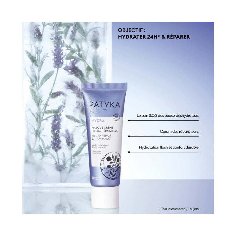 masque crème hydra réparateur Patyka