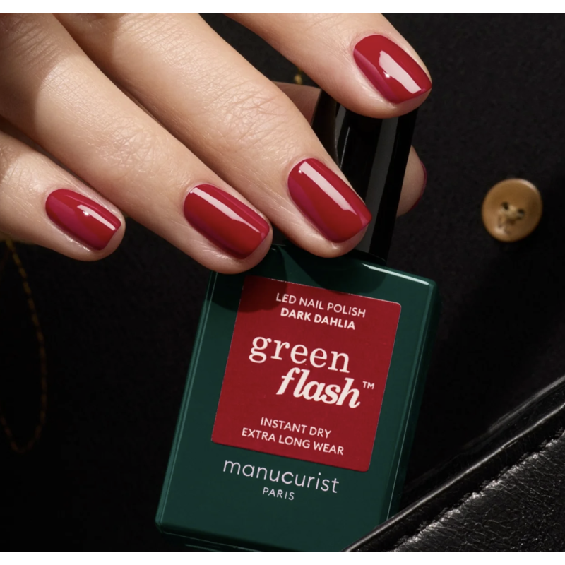 vernis green flash dark dahlia