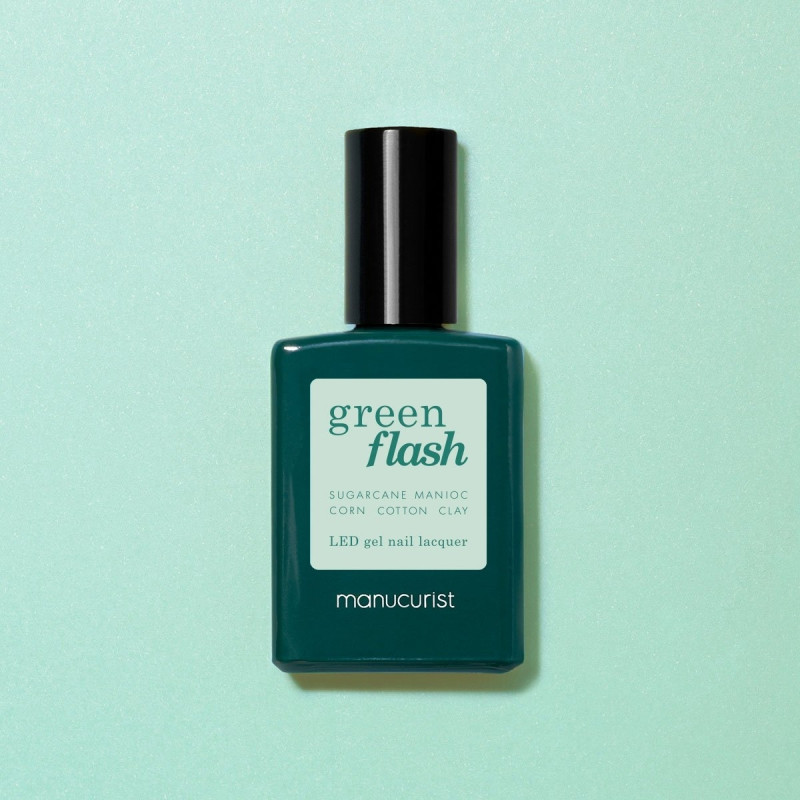 Vernis GREEN FLASH Semi-permanent-Snow- 15ml -Manucurist