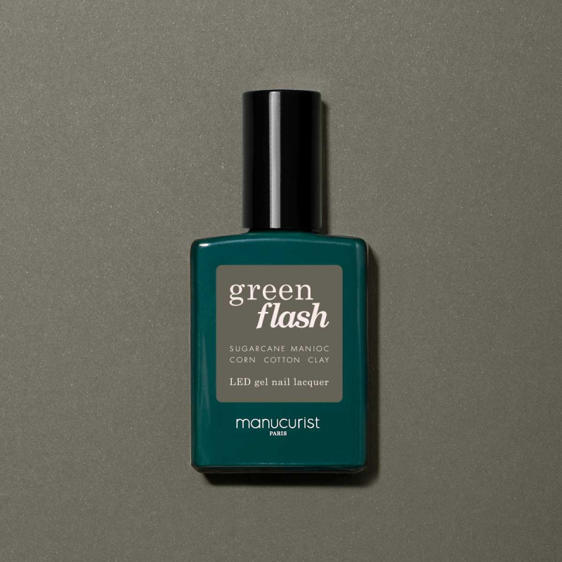 Vernis GREEN FLASH Semi-permanent-Khaki- 15ml -Manucurist