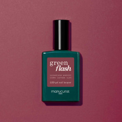 Vernis GREEN FLASH Semi-permanent- Victoria Plum - 15ml -Manucurist