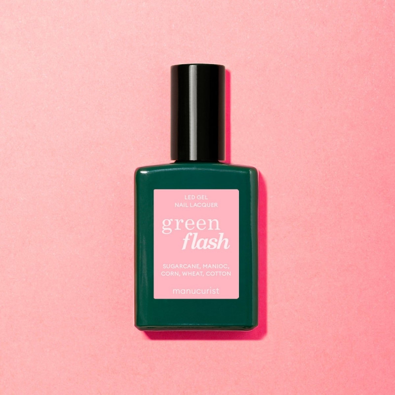 Vernis GREEN FLASH Semi-permanent- Pink paradise - 15ml -Manucurist