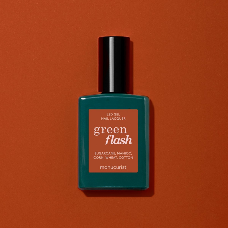 Vernis GREEN FLASH Semi-permanent- Terracotta - 15ml -Manucurist