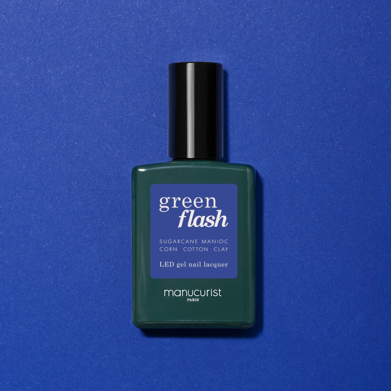 Vernis GREEN FLASH Semi-permanent- Ultramarine- 15ml -Manucurist