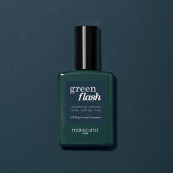 Vernis GREEN FLASH Semi-permanent- Dark clover - 15ml -Manucurist