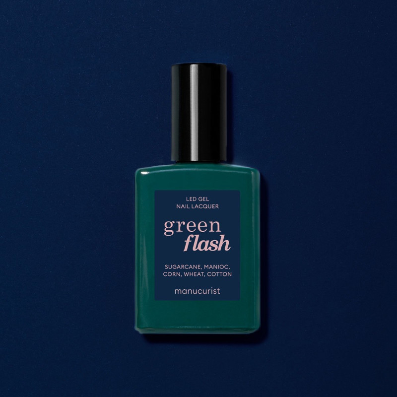 Vernis GREEN FLASH Semi-permanent- Navy Blue - 15ml -Manucurist