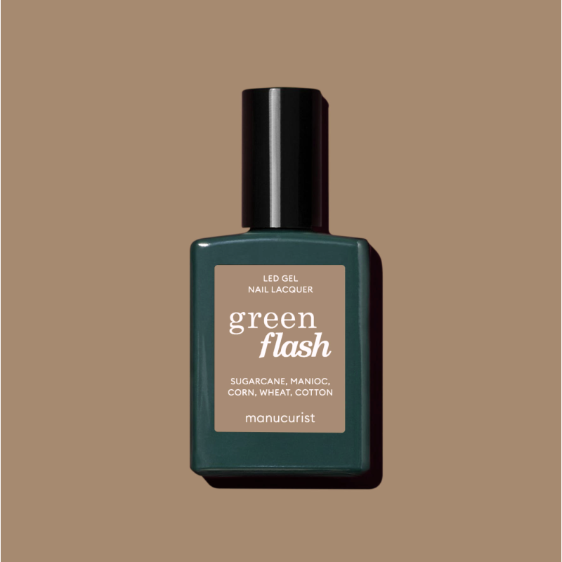 Vernis GREEN FLASH Semi-permanent- Orme - 15ml -Manucurist