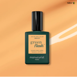 Vernis GREEN FLASH Semi-permanent- Abricot- 15ml -Manucurist