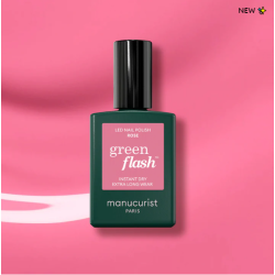 Vernis GREEN FLASH Semi-permanent- Rose - 15ml -Manucurist