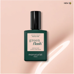 Vernis GREEN FLASH Semi-permanent- Pastel pink - 15ml -Manucurist
