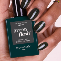 Vernis GREEN FLASH Semi-permanent- POISON - 15ml -Manucurist
