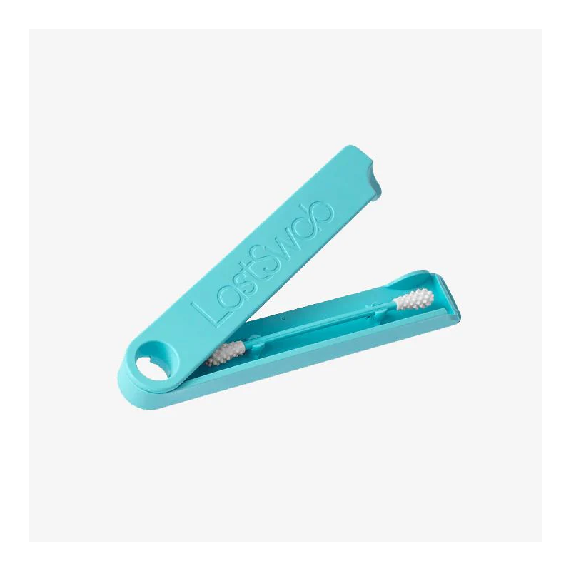 Coton-tige réutilisable turquoise Lastswab