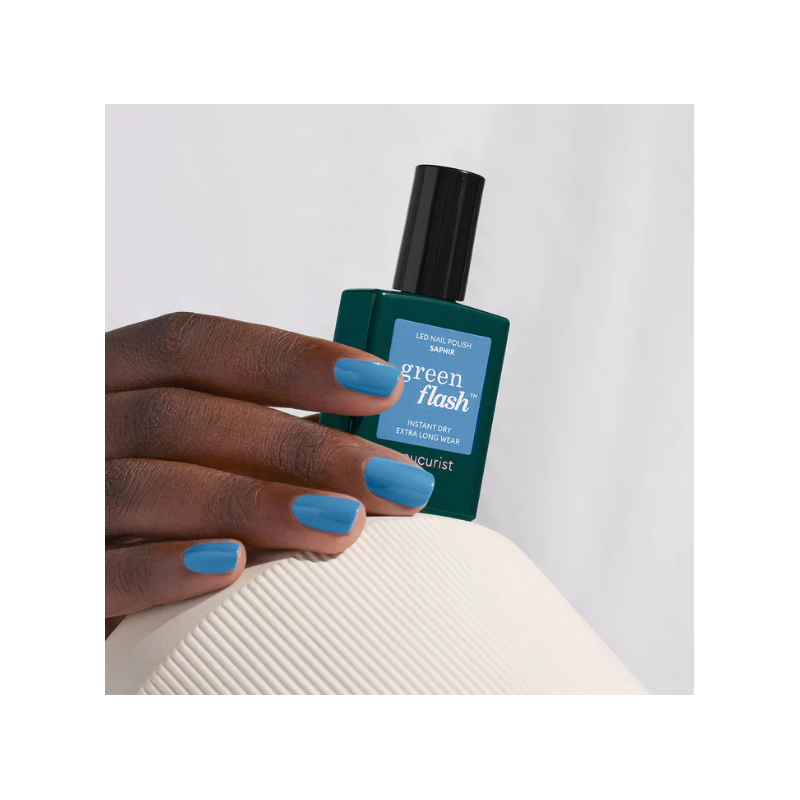 Vernis GREEN FLASH Semi-permanent- Saphir - 15ml -Manucurist