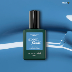 Vernis GREEN FLASH Semi-permanent- Saphir - 15ml -Manucurist