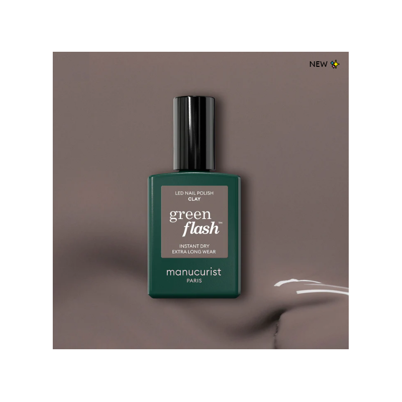 Vernis GREEN FLASH Semi-permanent- Clay - 15ml -Manucurist