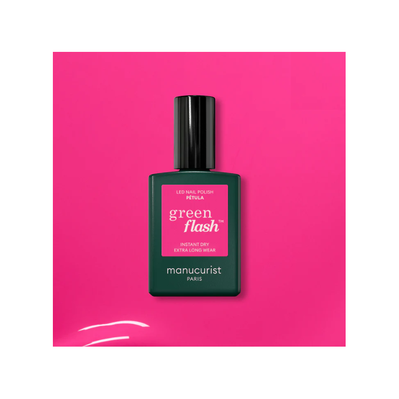 Vernis GREEN FLASH Semi-permanent- Pétula- 15ml -Manucurist