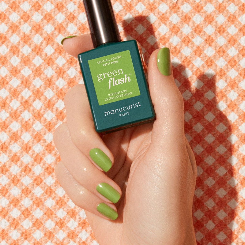 Vernis GREEN FLASH Semi-permanent- Petit pois  - 15ml -Manucurist