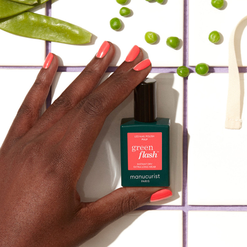 Vernis GREEN FLASH Semi-permanent- Pulp  - 15ml -Manucurist