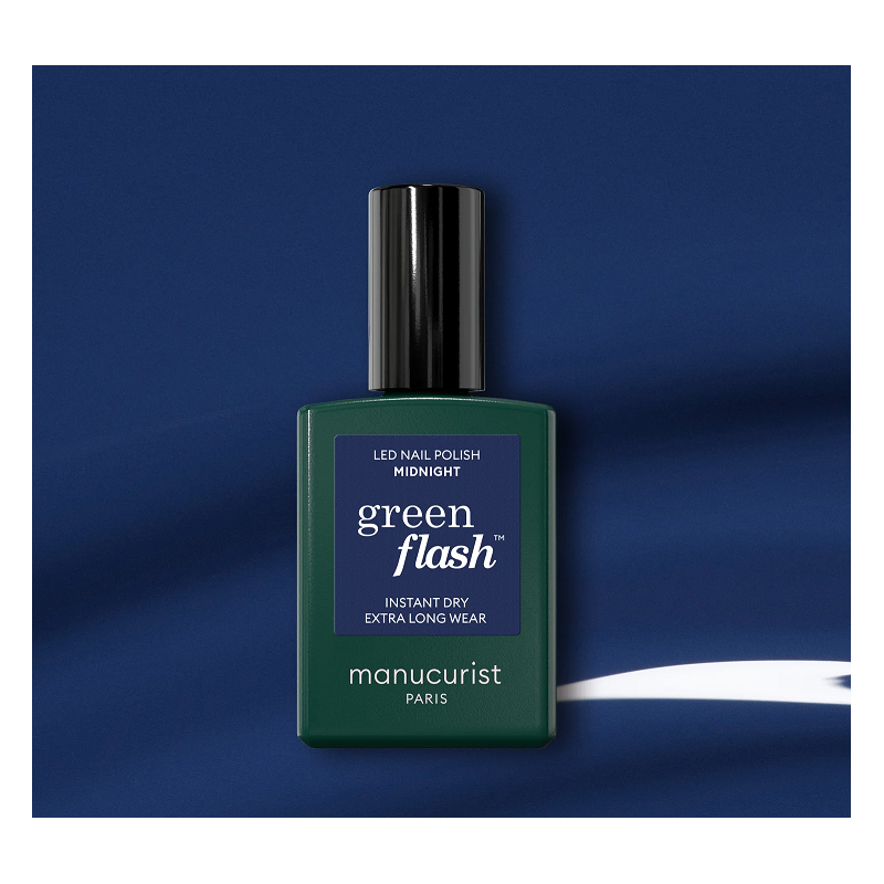 Vernis GREEN FLASH Semi-permanent- Midnight - 15ml -Manucurist