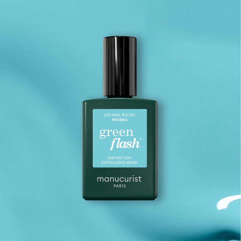 Vernis Green flash Semi-permanent Riviera Manucurist