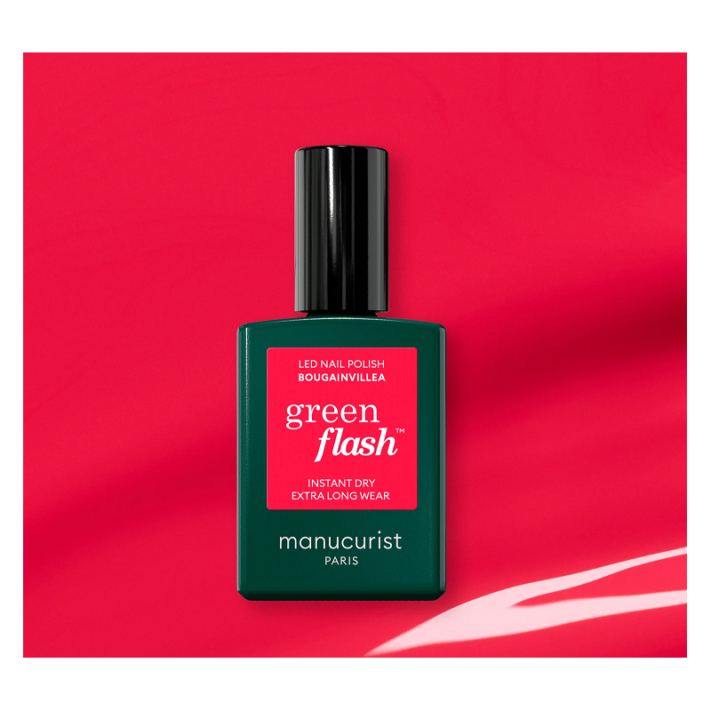 Vernis GREEN FLASH Semi-permanent- Bougainvillea - 15ml -Manucurist