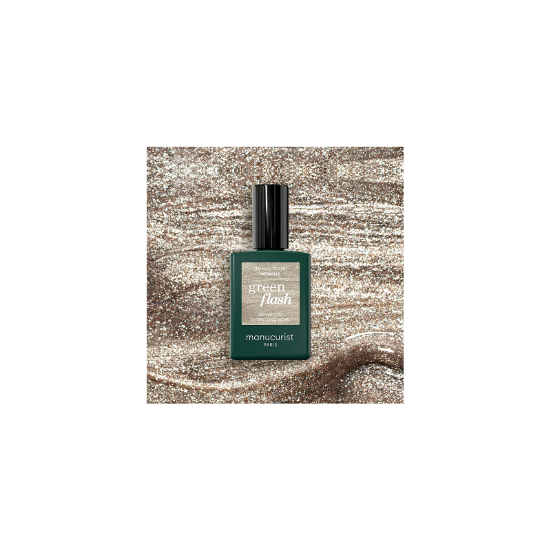 Vernis GREEN FLASH Semi-permanent Metallic - Manucurist